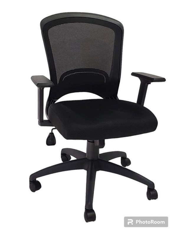 ⁦כסא משרדי דגם אלפא שחור⁩ – תמונה ⁦2⁩